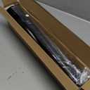 L Shaped Shower Curtain Rod - [23''-53''] x [23''-53''] Adjustable Corner Shower Curtain Rod 90 Degree Black for Bathroom Bathtub, Clothing Store with 12 Ring Hooks & Ceiling Support