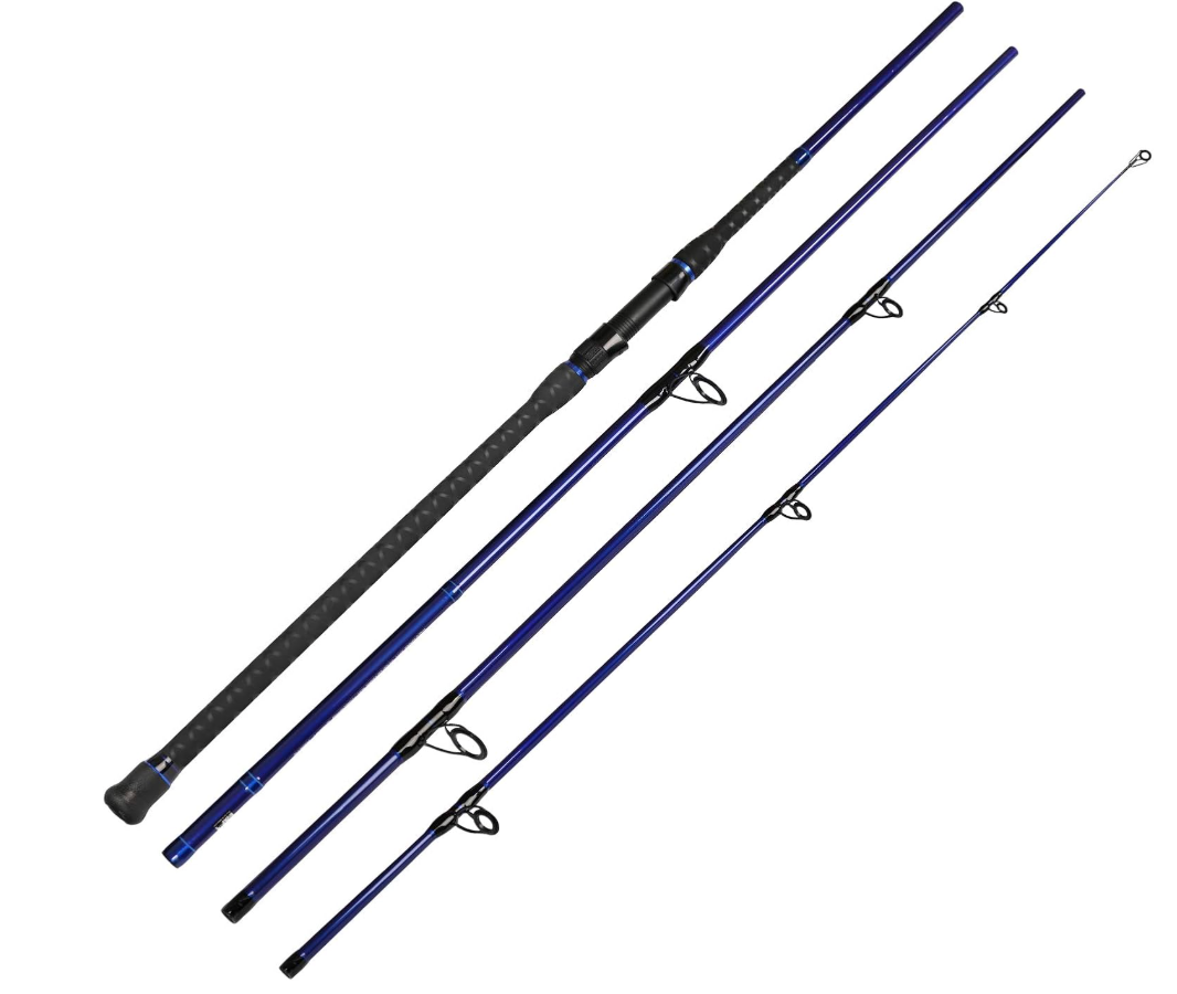 Fiblink Surf Spinning Fishing Rod Carbon Travel Surf Rod 3 Piece Spinning Fishing Rod 11' (3pc 11ft-Spinning)