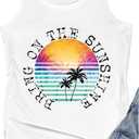 Womens Mandala Vintage Graphic Racerback Tank Tops Summer Casual Loose O-Neck Tanks Vest Vacation Classic-Fit Shirt Cami (White, S)