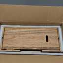 LiTY Acacia Wood Cable Management Box, Wooden Cord Hider & Organizer for Power Strip, Electrical Hiding, TV Wires, Desk & Floor Cables - Office Under Desk Cable Storage Box for Wire