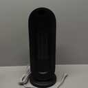 Space Heater for Indoor Use, 1500W Electric Heaters with 100 Oscillation, 1-12H Timer, Remote, Tower Heater Quick 2s PTC Ceramic Heating, Safety Heater for Office, Bedroom, Large Room (Black)