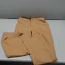 FUNYYZO Wide Leg Pants Women's High Elastic Waisted in The Back Business Work Trousers Long Straight Suit Pants (006# Caramel (Thick)) S