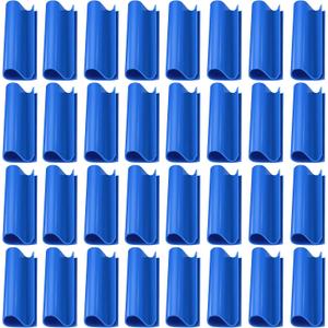 Nuanchu Pool Cover Clips for Above Ground Pools, 3.15 Inch Swimming Windproof Pool Cover Clips for Above Ground Pools Covers Wind Guard Clamps with Metal Railing Securing Tightly(Blue,48 Pieces)