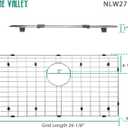 Serene Valley 26-1/4" X 14-1/4" Sink Protector, Rear Drain with Corner Radius 3/8", NLW2715R