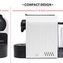 Mixpresso White Espresso Coffee Machine  Compact 1400W Single Serve Coffee Maker Compatible with Nespresso OriginalLine Capsules, One-Touch Operation, 19-Bar Italian Pump, 27oz Water Tank