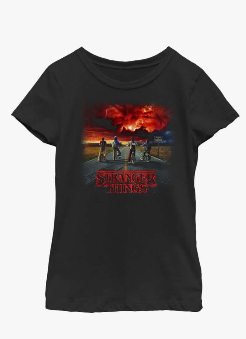 Netflix Stranger Things Where It Began Girls Short Sleeve Tee Shirt XS