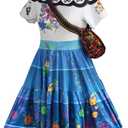 Magic Princess Costume Dress for women Anime Halloween Cosplay Outfit (Large, Blue)