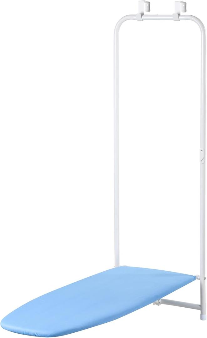 Honey-Can-Do Over-the-Door Ironing Board  Foldable, Hanging Ironing Board with 100% Cotton Cover with Padding for Laundry Room Organization, Small Spaces, Apartments & Dorms, 47" L x 17" W x 50" H
