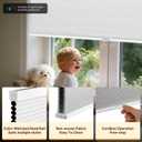 Cordless Thermal Insulation Cellular Shades,White,32''Wx48''H