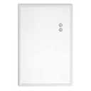 U Brands Farmhouse Dry Erase Board with White Frame, Office Supplies, Includes Magnets, 20” x 30”, White