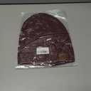 PAGE ONE Mens Winter Slouchy Beanie Warm Fleece Lined Skull Cap Baggy Cable Knit Hat (Wine Red)