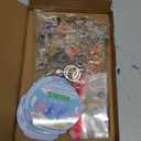 Valentines Day Cards for Kids School, 24 Pack Valentine's Day Gifts for Kids with Resin Fish Charms Classroom Exchange Gifts, 3D Fish Water Bag Charms Valentine Party Favors Prizes for Boys & Girls