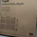 MYPET North States Paws Portable Pet Gate: 26-40" Wide. Pressure Mount. No Tools Needed. Made in USA. Dog Gate 23" Tall, Expandable, Durable Dog Gates for Doorways, Light Gray