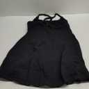 Womens Tennis Dress, 2-in-1 Golf Workout Dress with Built-in Bra & Shorts Pockets, Athletic Dresses with Adjustable Strap (Small)