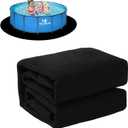 Upgrade Thicken 18ft Round Pool Liner Pad for Above Ground Pool, 300g/ Seamless Swimming Pool Mat, Under Pool Padding, Puncture Protection, Extend Liner Life, Durable Geotextile Material Eco-Friendly