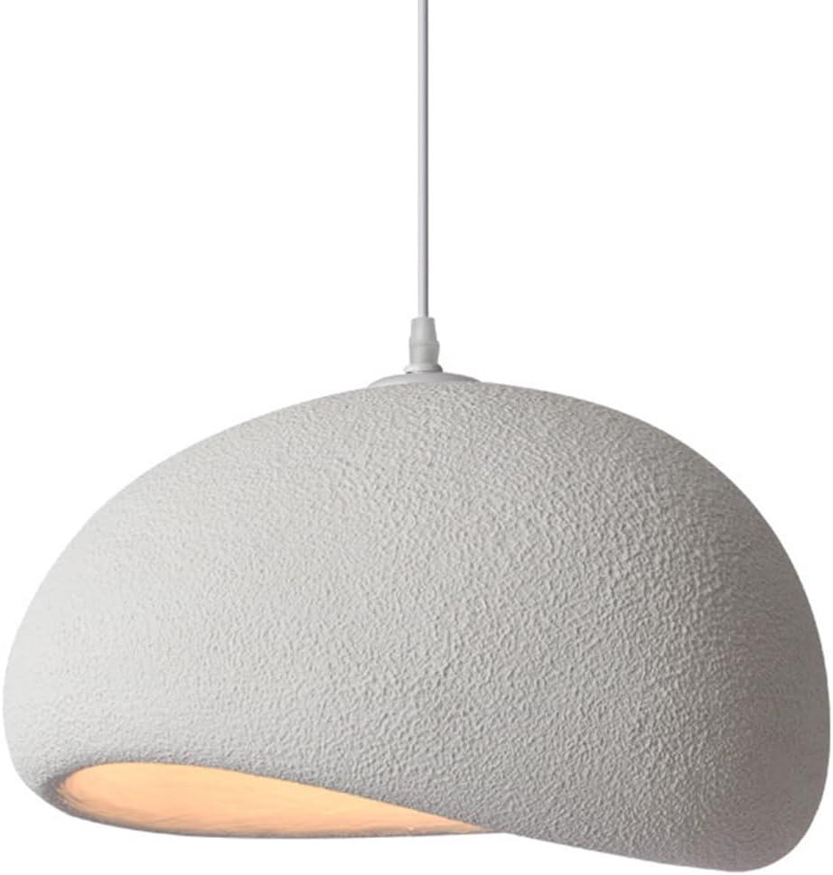 30cm Modern Pendant Light for Dining Room Kitchen Island Hallway Restaurant Hanging Lamp E26 Base Japanese Wabi-Sabi Style Bird Nest Shape Lighting Fixture (Matte White,B Shape, 30cm/11.8inch) (30cm/11.8inch, Matte White,B Shape)