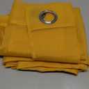 MIULEE Solid Color Sheer Curtains 96 Inches Long 2 Panels Set - Fall Elegant Lightweight Grommet Light Filtering Window Voile Panels/Drapes/Treatment for Bedroom Living Room W42 x L96 Inch, Gold