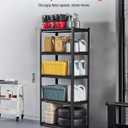 VEVOR Storage Shelves, 2000 lbs, 5 Tier Garage Storage Shelving, 18" D x 32" W x 72" H Adjustable Metal Shelves for Garage Shelves Utility Rack Shelf, Ideal for Kitchen, Warehouse, Basement, Black