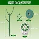 10Pcs Stackable Monstera Plant Support Stakes, Indoor Climbing Poles with Clips and Ties for Potted Plants and Pothos