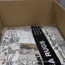 9x12 Washable Area Rug - Non Slip Vintage Indoor Large Rug for Living Room Bedroom, Machine Washable Stain Resistant Foldable Floor Mat for Office Nursery House Decor- Grey