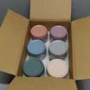 6 Pack Overnight Oats Containers with Lids, 16oz Wide Mouth Mason Jars, Suger Bowls, Glass Food Containers with Airtight Lids for Overnight Oats Jars for Yogurt, Meal Prep, Chia Pudding (Mixed Color)