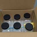 12 oz Glass Juice Bottles with Lids 6-Pack - Reusable Kombucha Bottles & Green Drink Jars with Leakproof Caps