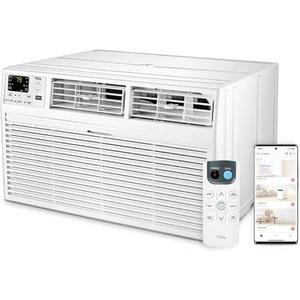 TCL H8T91H Heat 8,000 Smart Through-The-Wall Air Conditioner, Heater, Fan & Dehumidifier, 350 Sq. Ft, Remote Control, Compatible with Alexa/Google Assistant, 8000 BTU, White