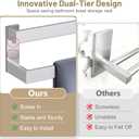 Brushed Nickel Double Towel Bar,Towel Rack for Bathroom Stainless Steel Wall-Mounted Bathroom Hardware Accessories 32 Inch