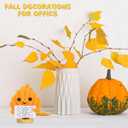 4 x Fall Decorations for Home Cute Fall Maple Leaf Decor Doll Autumn Thanksgiving Decor Autumn Holiday Decorations Handmade Crochet Doll Gifts (Doll 2107)