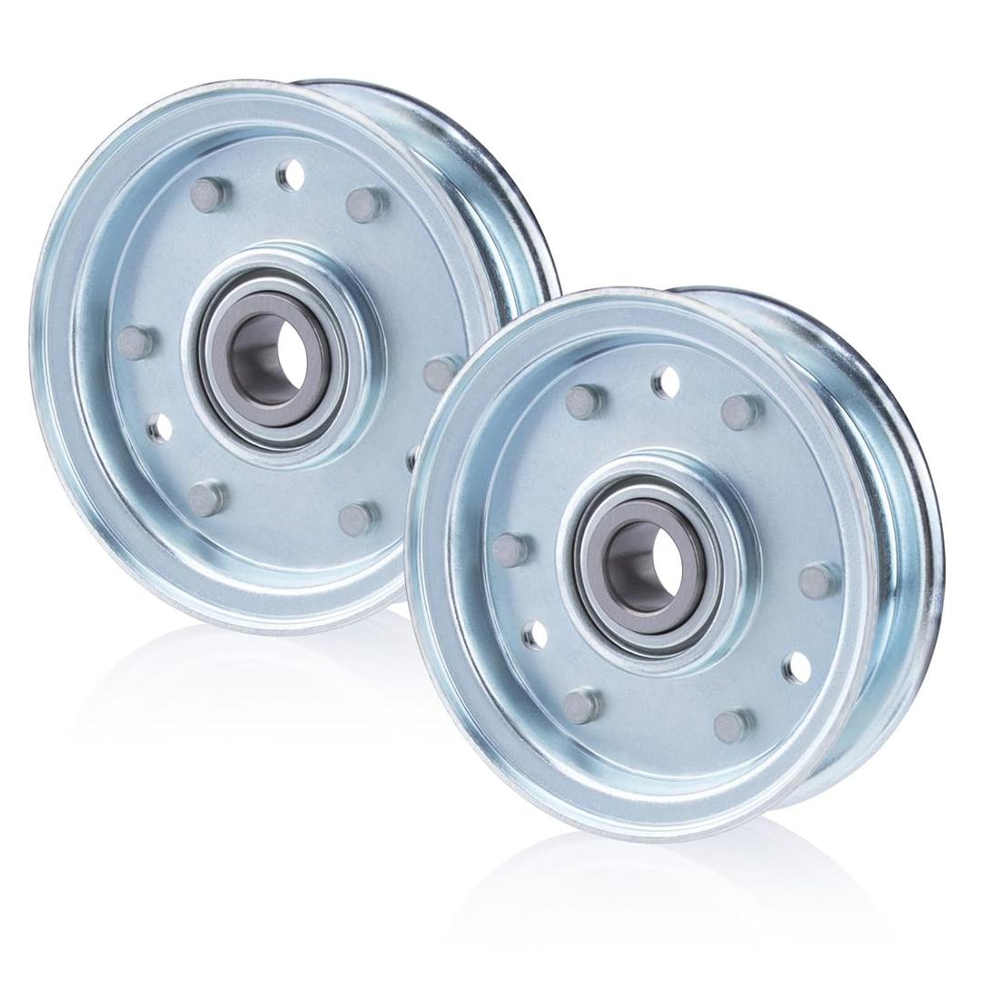 2-Pack Finish Mower Idler Pulley, Replaces King Kutter Part #164090, for RFM Series Finish Mowers,4', 5', 6' Mowers