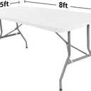 Peomeise 8FT Spandex Table Cover Rectangular Stretch Spandex Tablecloth (Pink,8FT)