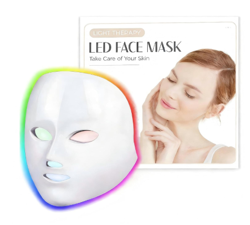 Red Light Mask for Face, 7 Modes Face Mask Light, 850nm Infrared & Red Light Masks, Light Skin Care At Home