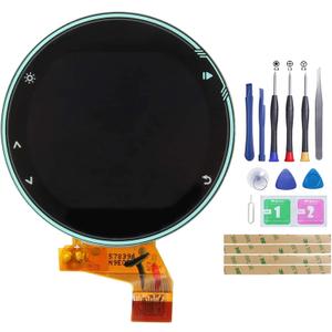 LCD Screen for Garmin Forerunner 735 735XT / Forerunner 735XT LCD Display + Outer Glass Touch Screen Digitizer Full Assembly Replacement (Blue)