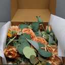 Ling's moment Terracotta Artificial Flowers with Vase Table Decorations Wedding Centerpiece Flower Potted for Ceremony Reception Tabletop Flowers Mantel Archway Aisle Dining Room, Burnt Orange