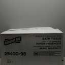 Genuine Joe Standard Bath Tissue, 3" x 4", 2-Ply, 400 Sheets/Roll, 96 Count