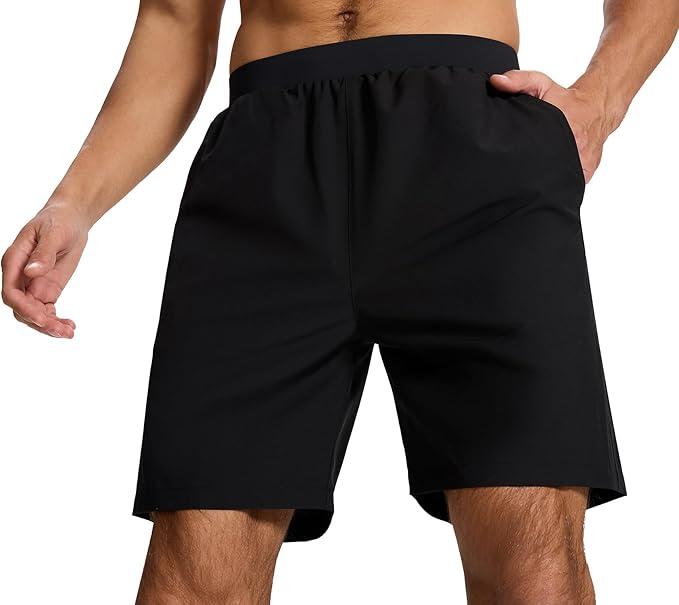 Men's Running Athletic Workout Gym Shorts Lightweight Quick Dry for Men Active with Hidden Zip Pocket, XXL