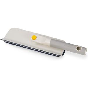 Joseph Joseph CleanTech 2-in-1 Glass Cleaner Shower Squeegee with Washable Microfiber Pad and Space-Saving Foldable Handle