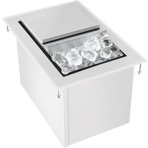 HARDURA Drop-in Stainless Steel Ice Bin, 18 inches x 12 inches x 11"