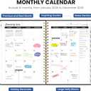 2026 Planner, Weekly and Monthly Planner for Women, January 2026 - December 2026, Hardcover 2026 Calendar Planner Book with Tabs, Inner Pocket, Spiral Bound, Perfect for Office Home School Supplies - A4 (8.5" x 11"), Floral Whispers