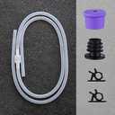 GAGALIFE Sink Soap Dispenser Extension Tube Kit, 47" Food-Grade Silicon Tube with Upgraded Check Value for Under Sink Soap Dispenser, No More Top Refill