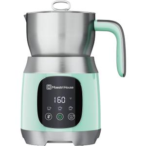 Maestri House Milk Frother, 21OZ Variable Temp and Froth Thickness Milk Frother and Steamer, Smart Touch Control Milk Warmer, Dishwasher Safe, Memory Function for Latte Cappuccino Hot Chocolate (Blue) Maestri House Milk Frother, 21OZ Variable Temp and Froth Thickness Milk Frother and Steamer, Smart Touch Control Milk Warmer, Dishwasher Safe, Memory Function for Latte Cappuccino Hot Chocolate (Blue)