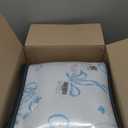 Twin Comforter Set Bow - Light Blue Bow Quilt Bedding Set 2 Pieces, Comforter Set Twin Size, Soft Lightweight Comforter(68 x 90) for Girl All Season & 1 Pillowcase(30x20)