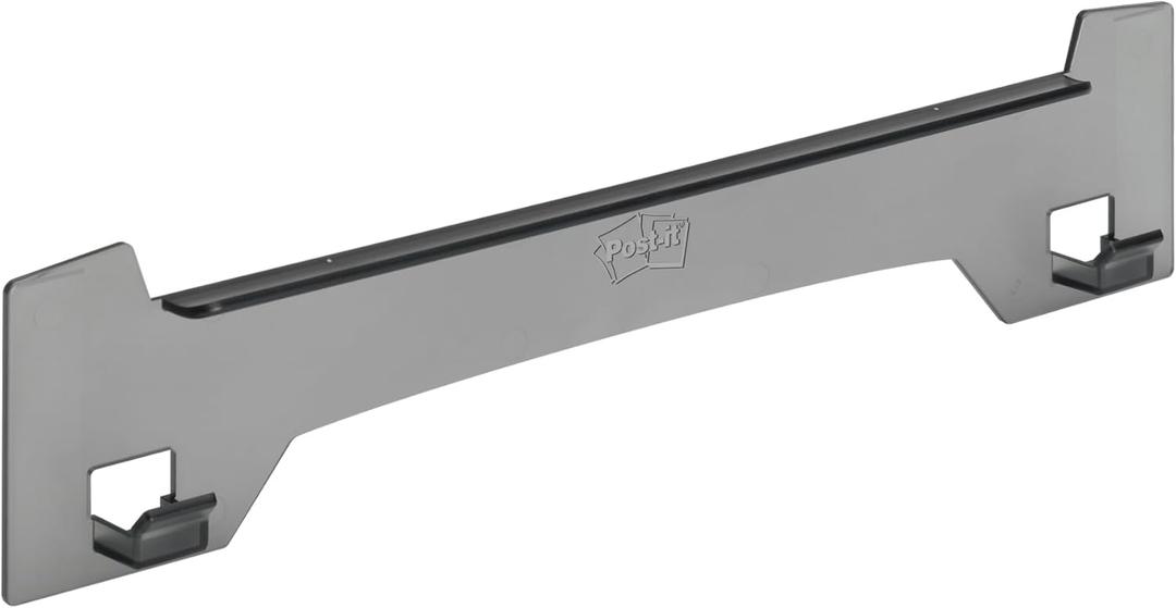 Post-it Super Sticky Wall Easel Mounting System, 15 in Wide x 3.25 in Tall x 1.25 in Deep, Smoke Grey, 2/Pack, Great for Virtual Teachers and Students (EH559-2PK)