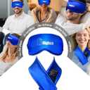 2PCS Cooling Eye Mask and Neck Ice Wrap,Cold Gel Eye Ice Pack for Sleep,Cooling Mask for Eyes,Reusable Ice Eye Patch Cold Compress for Puffy Eyes,Headache,Dark Circles,Migraines Relief,Blue