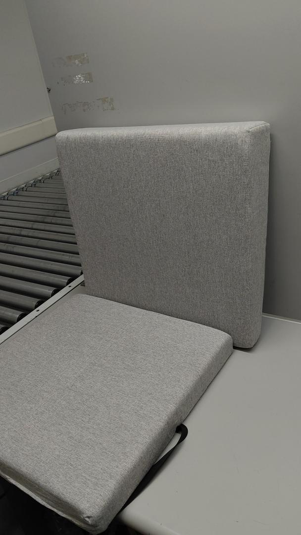 20x 20 Inch Outdoor Seat Cushion,  Fade Resistant Deep Seat and Back Cushion with Removable Cover for Patio Furniture Chair, Sofa and Couch, Light Gray