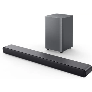 TCL S55H 2.1 Sound Bar with Wireless Subwoofer for Smart TV | Dolby Atmos DTS:X Auto Room Calibration| 220W Power Wireless Bluetooth Home Theater Audio | App Control & Remote Control | Latest Model