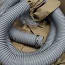 Dust Collection Hose 2-1/2" 10ft Heavy Duty Gray Flexible PVC Suction Pipe