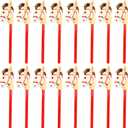 16 Pieces 40 Inch Inflatable Stick Horse Cowboy Cowgirl Horse Head Stick Pony Stick Balloon for Cowboy Theme Parties Chsirtmas Birthday Party Home Decoration