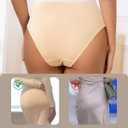 Eiggam Women's Cotton Bikini Panties,High-Cut Full Coverage Stretch Cool Underwear for Women (XXL)