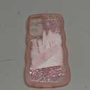 ZTOFERA for Samsung Galaxy S23 FE 5G Case 6.4", Cute Curly Wavy Design with Glitter Sequins,Luxury Aesthetic Bling Sparkly Shockproof Protective Phone Case for Galaxy S23 FE-Glitter Pink